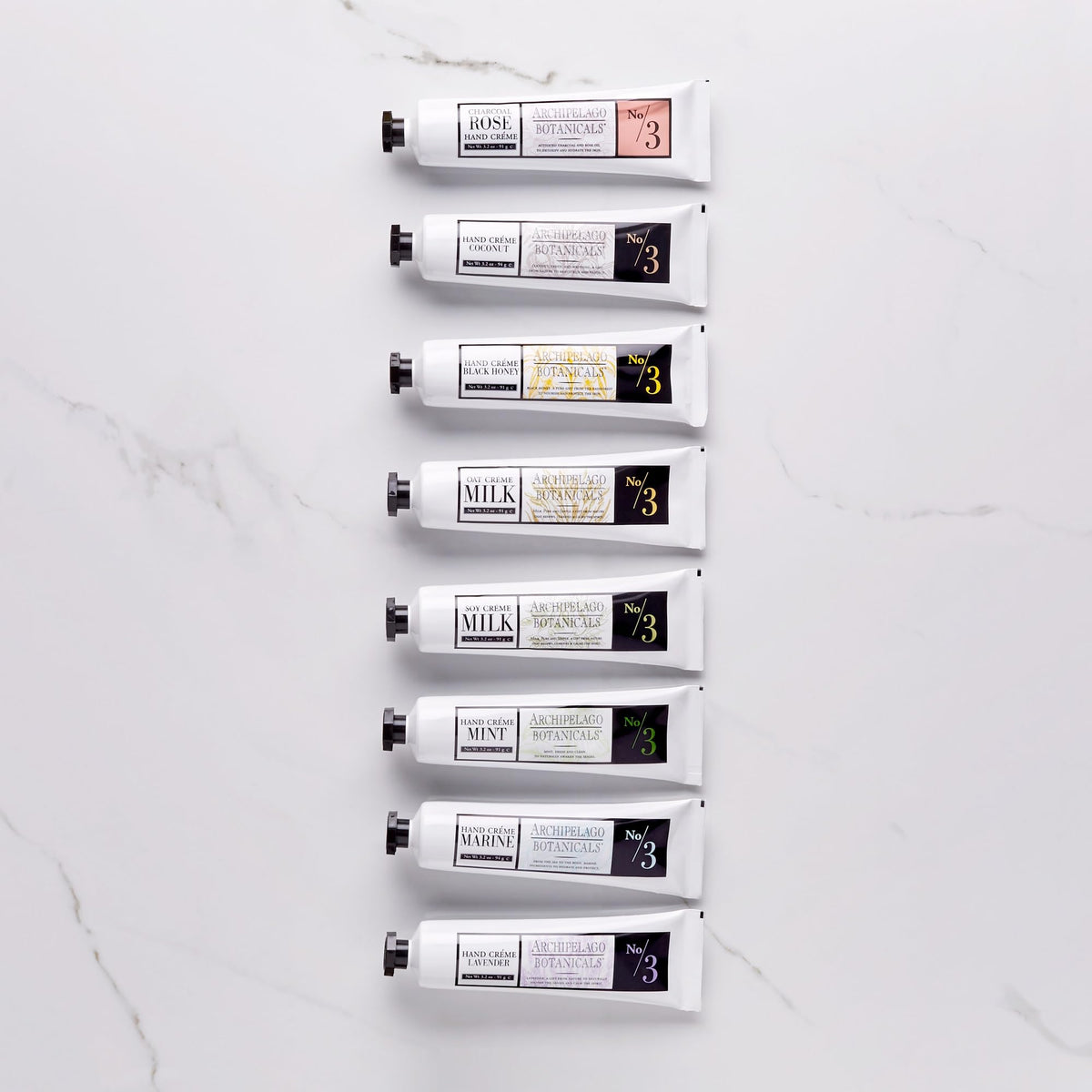 Archipelago Botanicals ingredients display with botanicals illustrating natural extract benefits