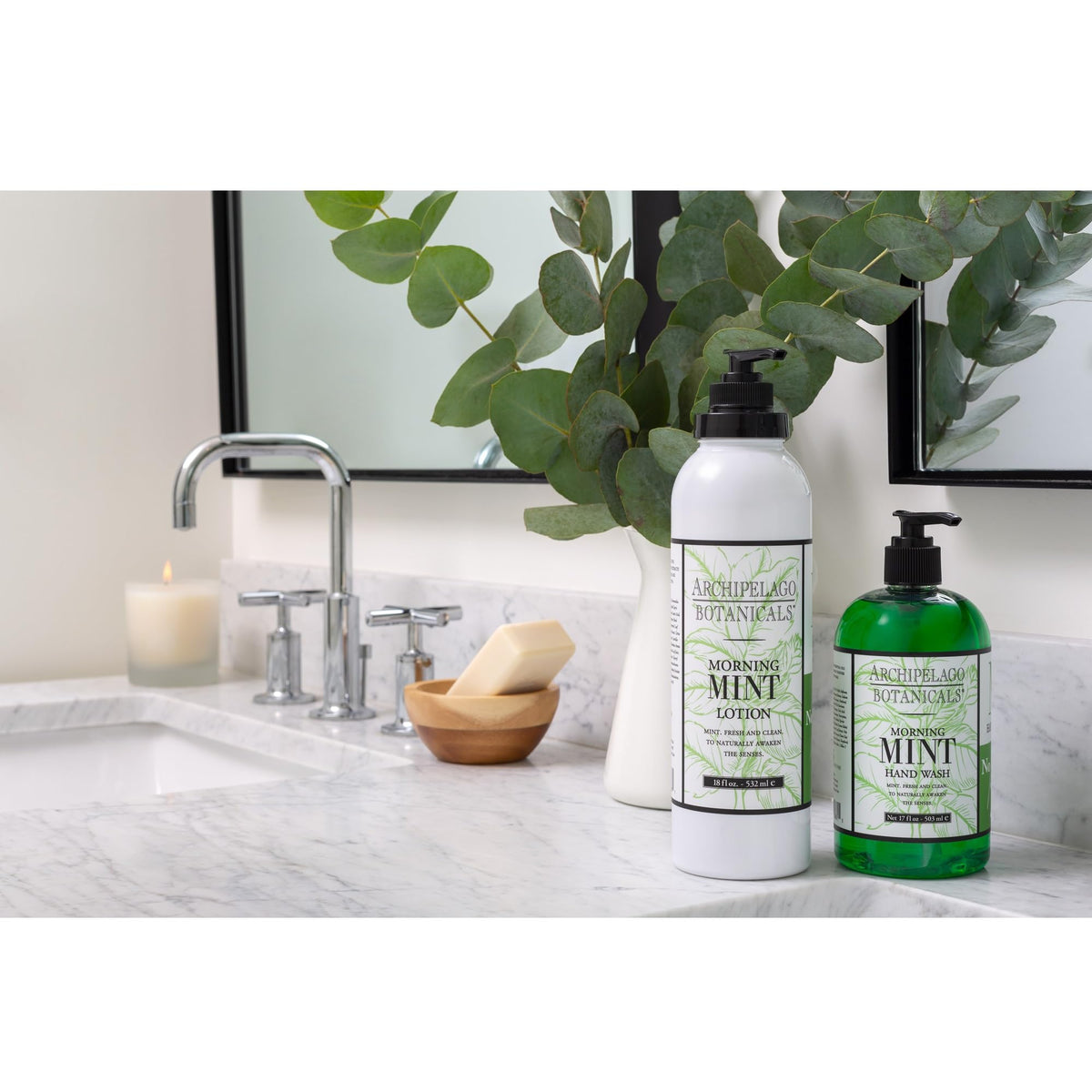 Archipelago Botanicals botanical ingredients layout highlighting natural benefits