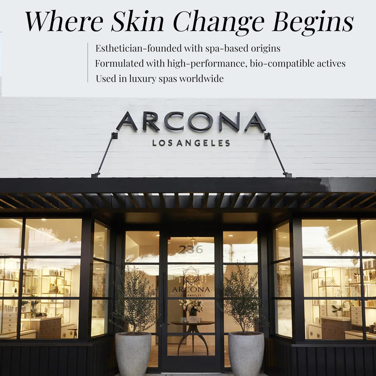 ARCONA label close-up showing vegan, cruelty-free benefits and claims