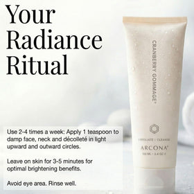 ARCONA product being scooped onto hand demonstrating easy application benefit