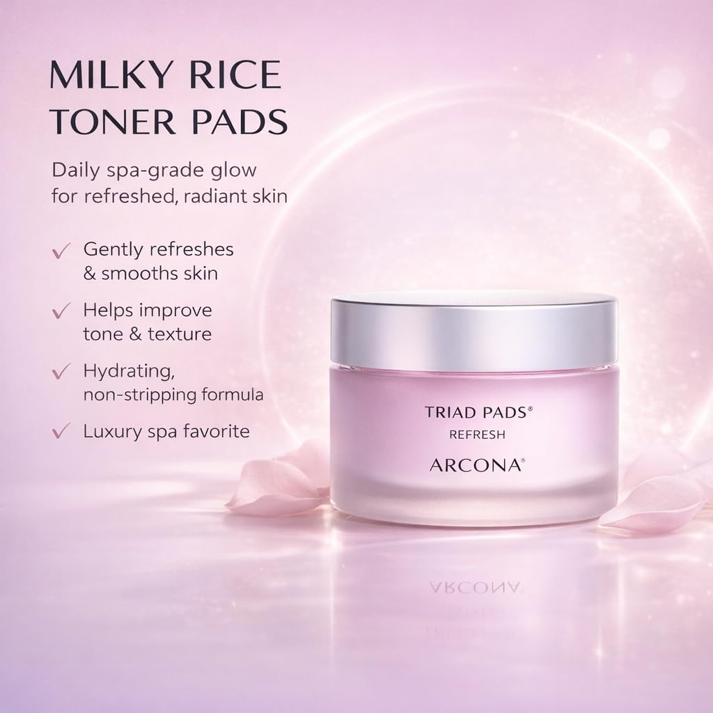 ARCONA pad in hand demonstrating size for easy, single-use application