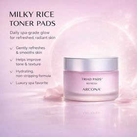 ARCONA pad in hand demonstrating size for easy, single-use application