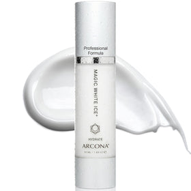ARCONA front pump bottle with lightweight gel visible for quick application benefit