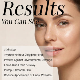 ARCONA gel on palm demonstrating small amount needed for full-face hydration