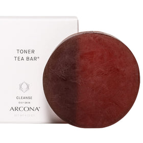 ARCONA toner tea bar close-up texture highlighting gentle enzymatic formula
