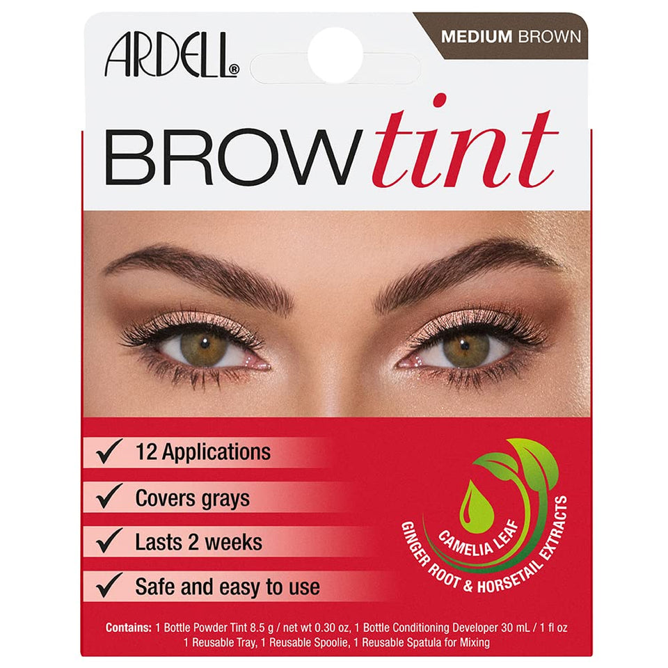 Ardell front packaging showing kit contents and benefit of salon-style brows