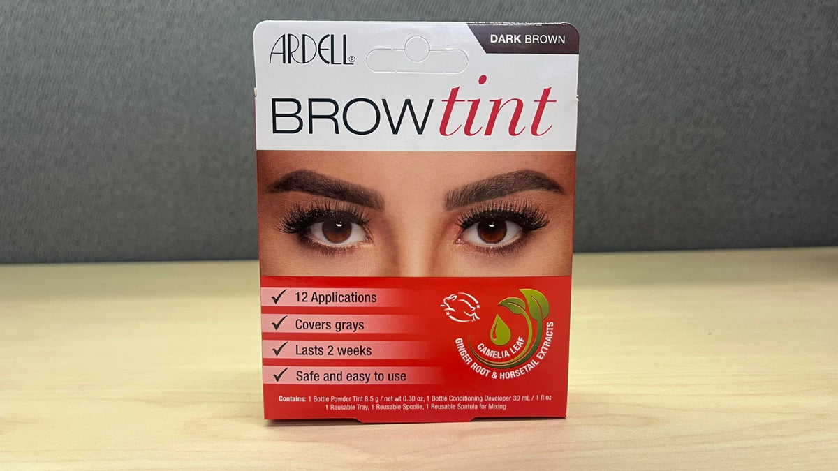 Ardell product label and ingredients close-up for informed ingredient choice