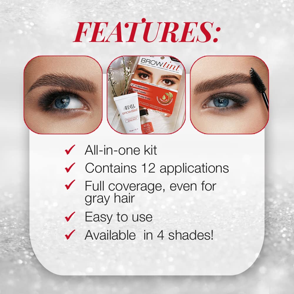 Ardell mixed tint paste texture showing smooth consistency for even coverage