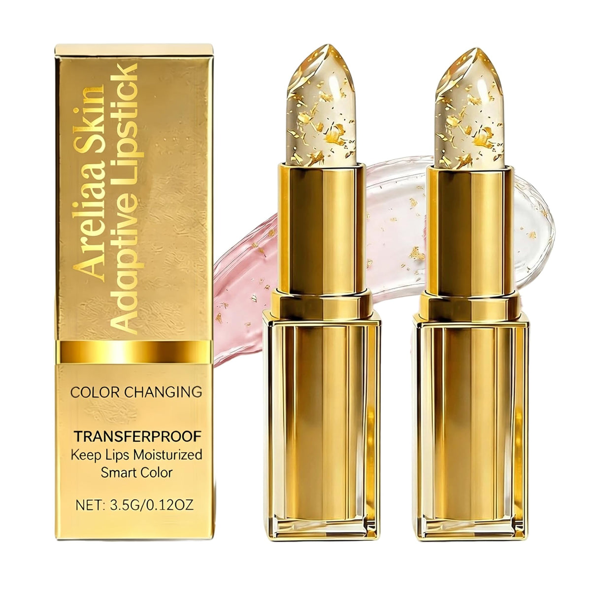 Areliaa Skin front packaging showing elegant gold finish and brand appeal