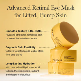 ARENCIA under-eye application demonstrating placement and instant cooling
