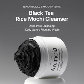 ARENCIA open tube with rice mochi texture highlighting gentle exfoliation