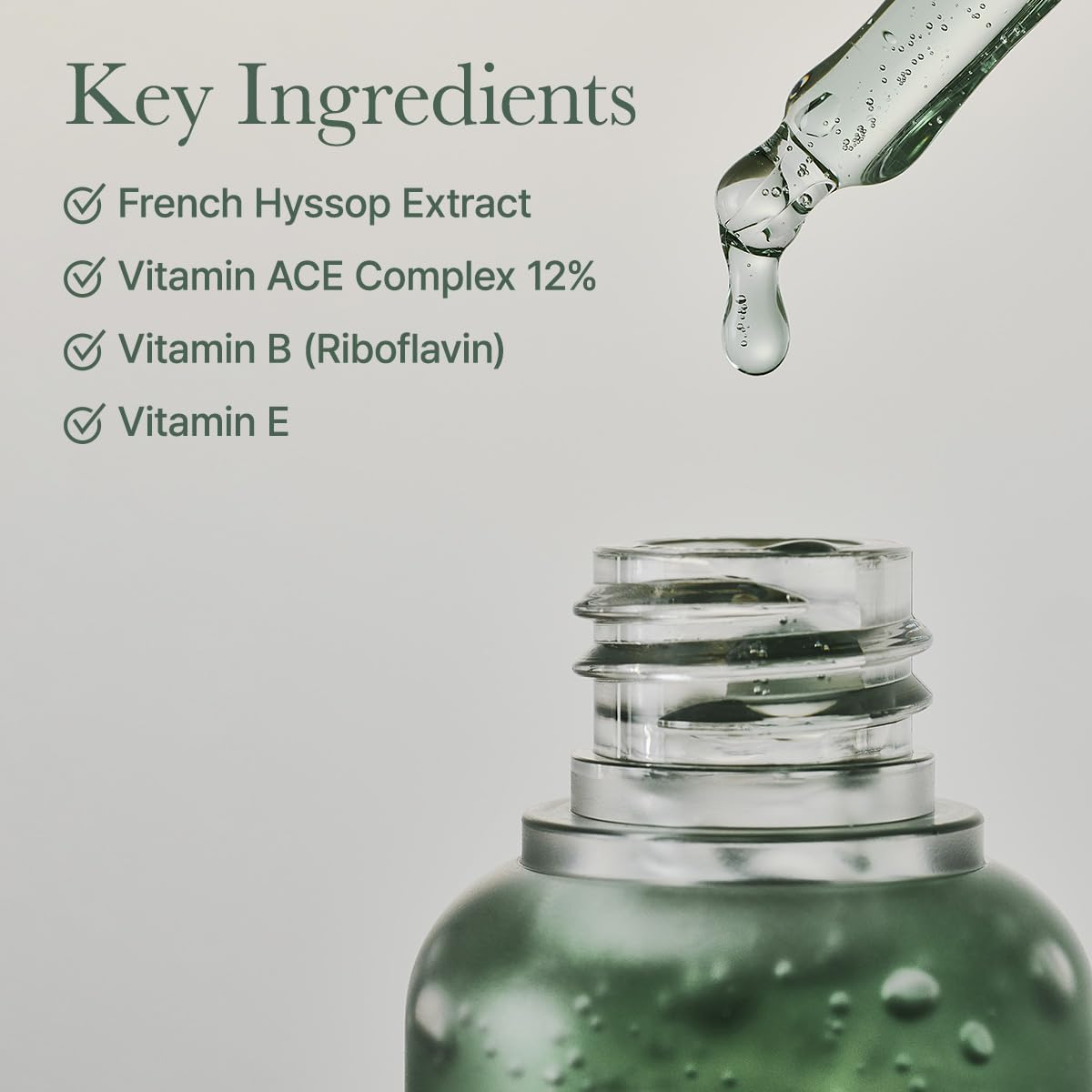 ARENCIA bottle label close-up showing active percentages and clarity