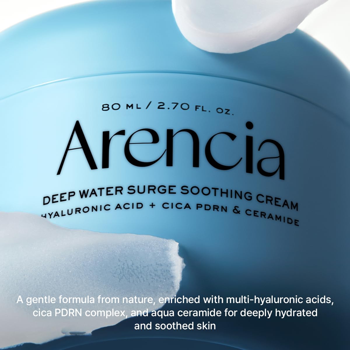 ARENCIA on bathroom shelf in lifestyle scene conveying daily routine ease