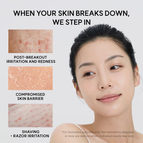 ARENCIA applied to face in morning routine showing layering under makeup benefit