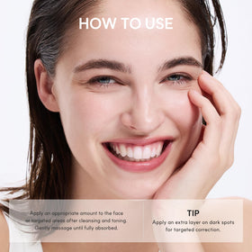 ARENCIA applied around eye area demonstrating gentle targeted use