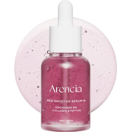 ARENCIA front bottle view showing sleek serum packaging and brand clarity