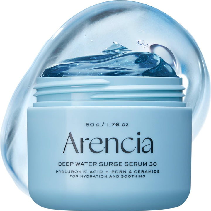 ARENCIA front jar shot showing packaging and size, conveys premium hydration