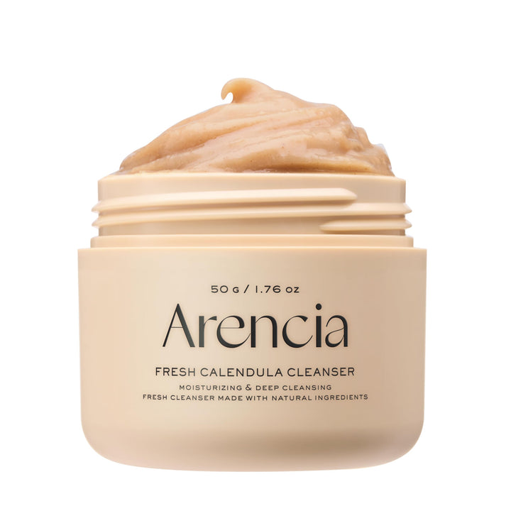 ARENCIA front packaging showing cleanser and benefits