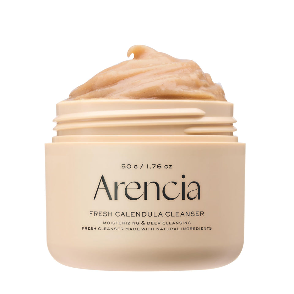 ARENCIA front packaging showing cleanser and benefits