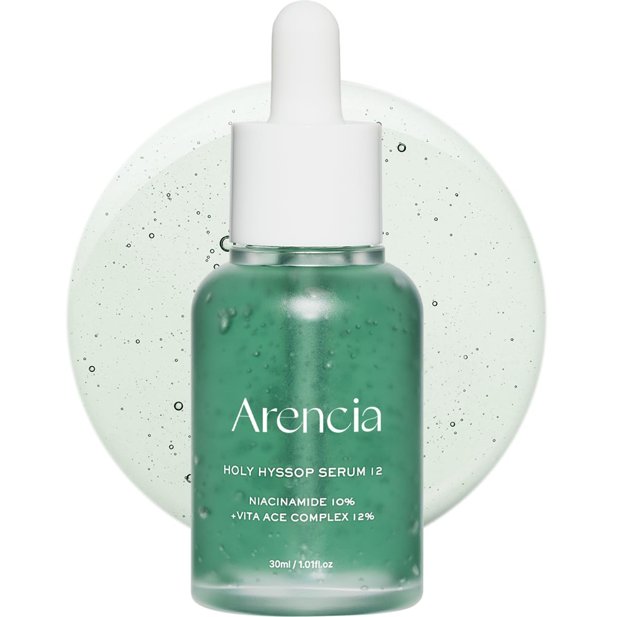 ARENCIA bottle front packaging showing brand and product benefits
