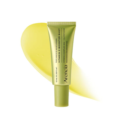 ARENCIA front packaging showing vitamin C booster for visible brightening