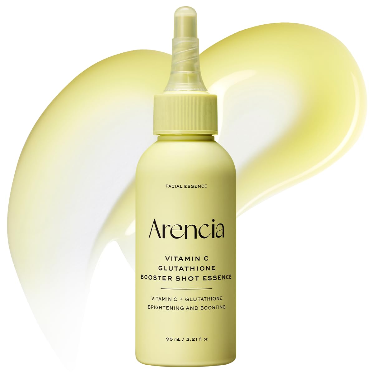 ARENCIA front packaging showing bottle and label for clear product identification and trust