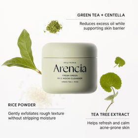 ARENCIA green tea extract detail emphasizing antioxidant-rich botanical benefit