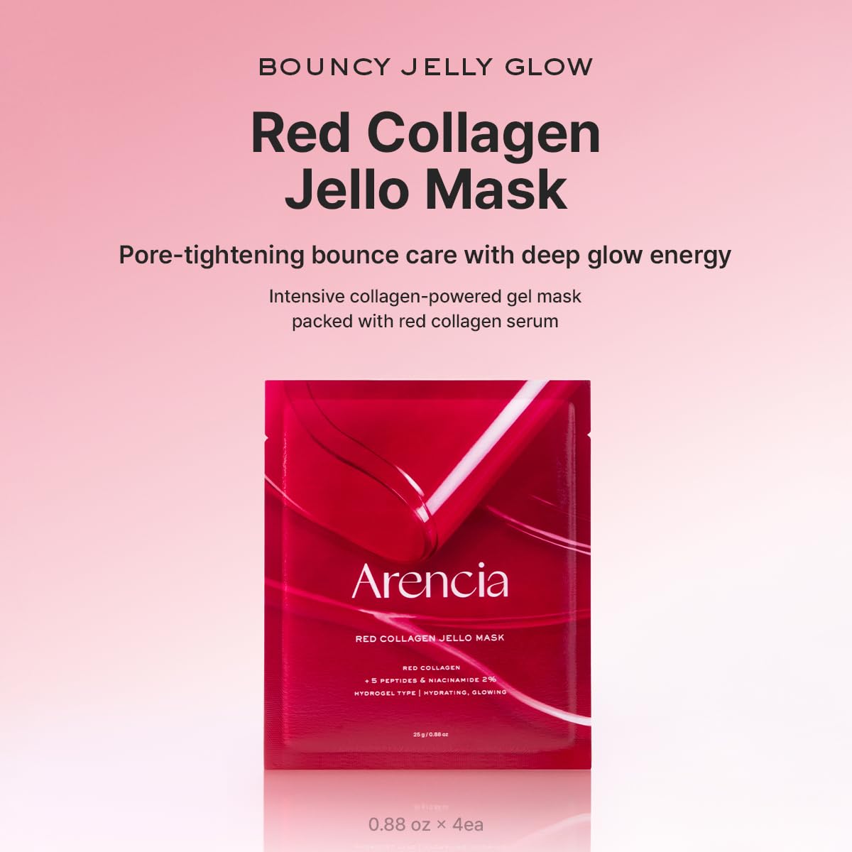 ARENCIA hydrogel texture close-up highlighting cooling, adhesive benefit