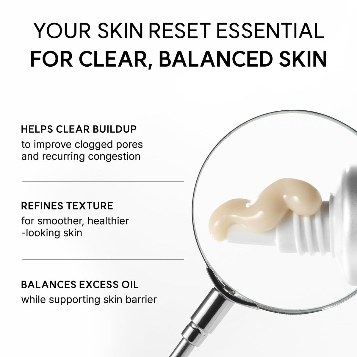 ARENCIA label close-up showing key ingredients, communicates AHA BHA PHA benefits