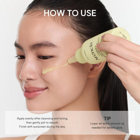 ARENCIA lifestyle bathroom routine image conveying seamless morning and evening use benefits
