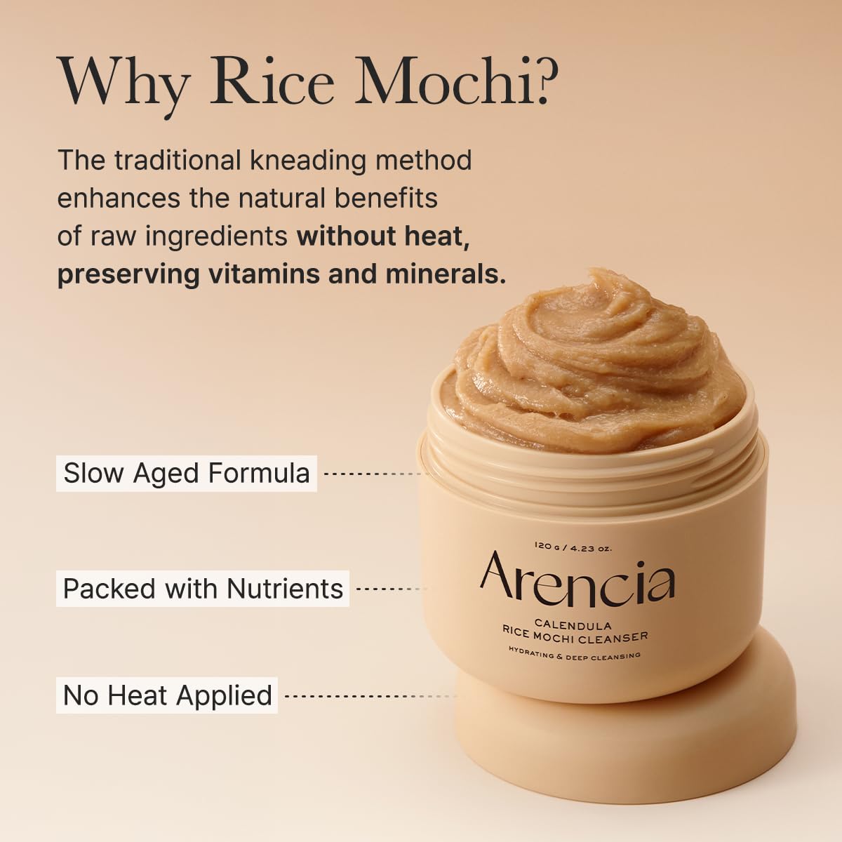 ARENCIA lifestyle bathroom setup presenting routine-ready cleanser on shelf
