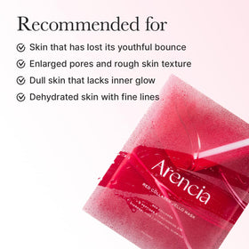 ARENCIA mask applied on model demonstrating secure fit and hydration