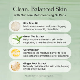 ARENCIA pad in use removing makeup from the cheek area smoothly