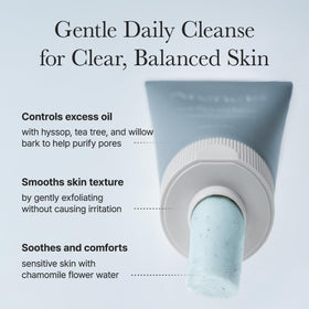 ARENCIA cleanser on fingertips displaying soft texture and easy spread