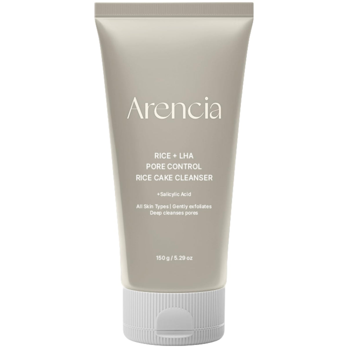 ARENCIA jar front view showing clean labeling and benefits