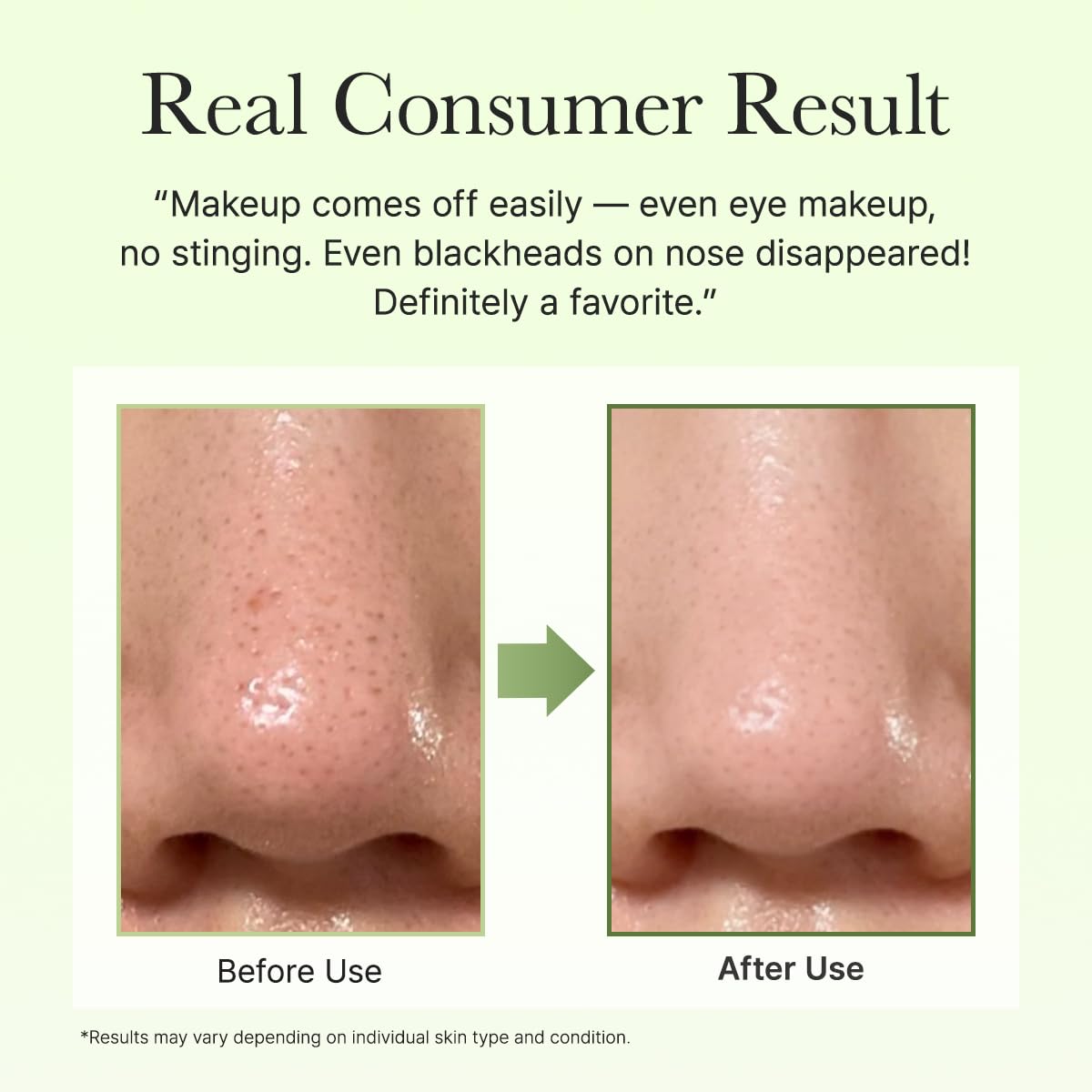 ARENCIA rinsed skin detail after use, illustrates hydrated smooth finish