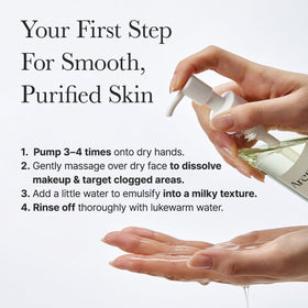 ARENCIA rinsed skin after use, shows clean comfortable non-tight finish