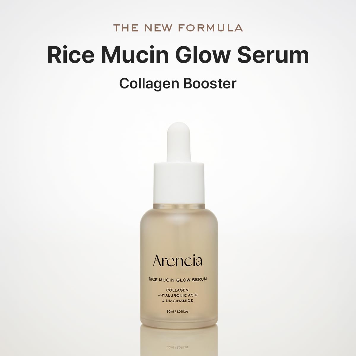 ARENCIA serum dropper dispensing a drop to control application