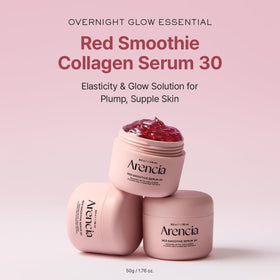Arencia close-up texture of serum-mask blend highlighting fresh formula