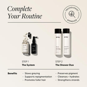 Arey product being applied to wet hair for easier styling
