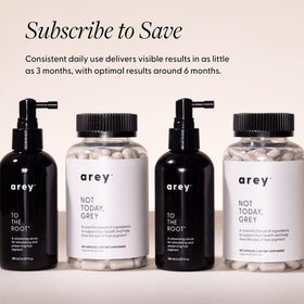 Arey lifestyle man applying serum at hairline for pigment preservation
