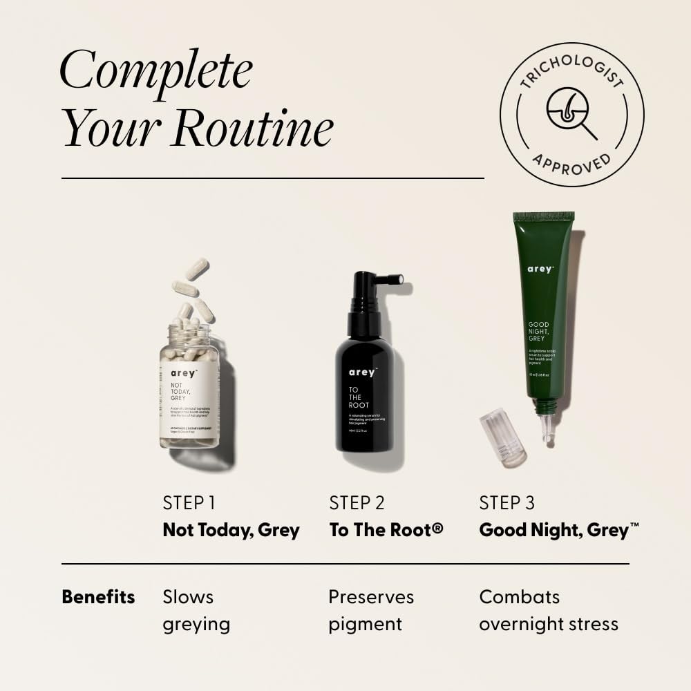 Arey bottle in hand for size comparison showing portable 40ml travel-friendly benefit