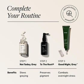 Arey bottle in hand for size comparison showing portable 40ml travel-friendly benefit