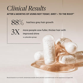 Arey serum texture drop on skin, demonstrates fast-absorbing non-greasy feel