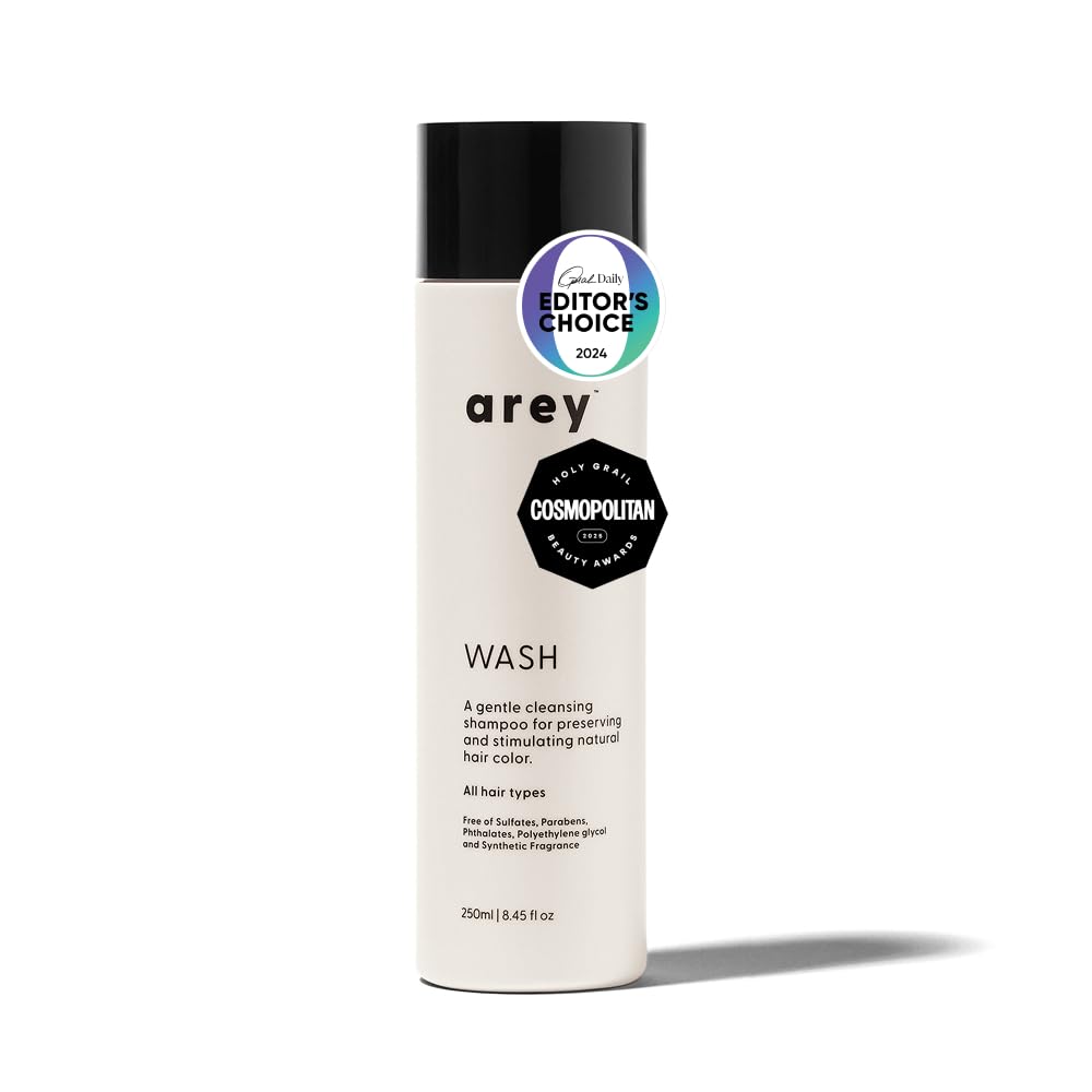 Arey front bottle showing packaging and volume benefit