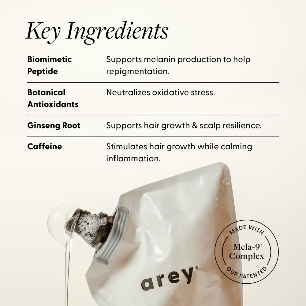 Arey refill pouch beside standard bottle showing size and savings