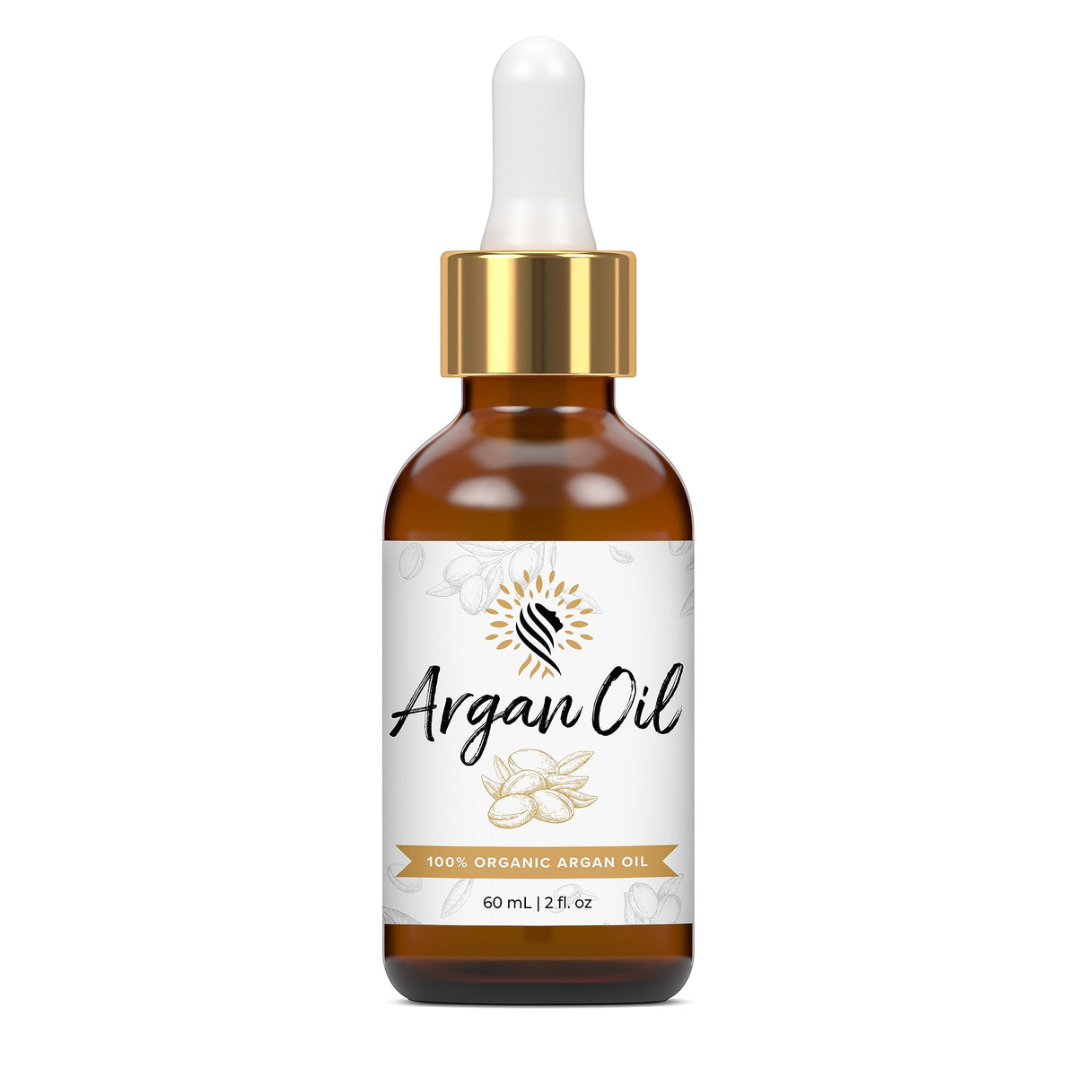 Argan Cosmetics front packaging showing bottle and label for clear product identity and trust