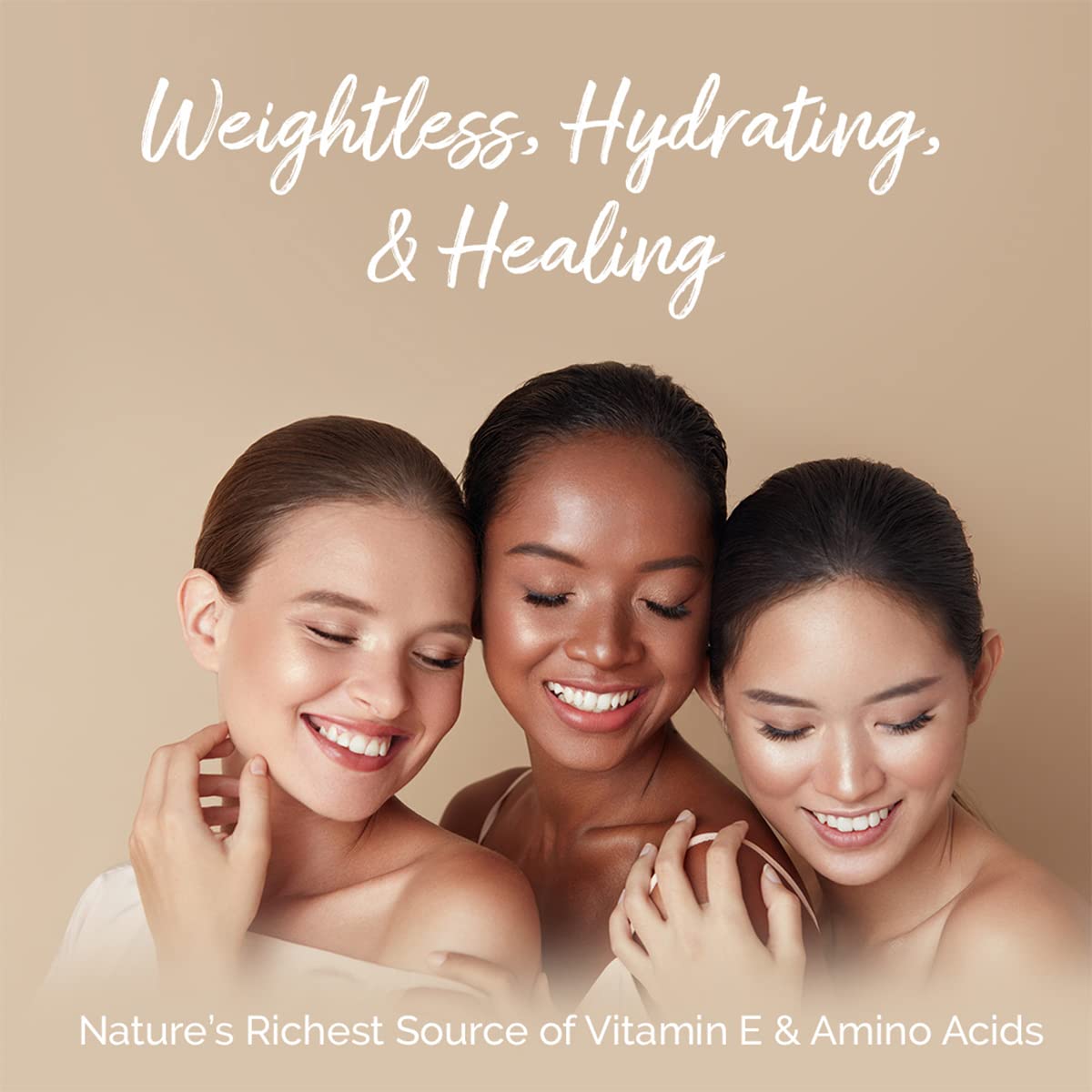 Argan Cosmetics applied to hair ends demonstrating frizz control and added shine benefit