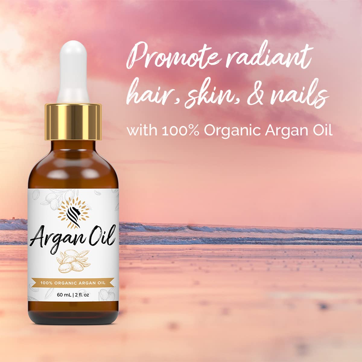 Argan Cosmetics oil texture close-up highlighting lightweight absorption and non-greasy finish
