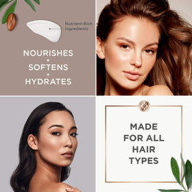 Argan Magic applied to wet hair to detangle and add softness